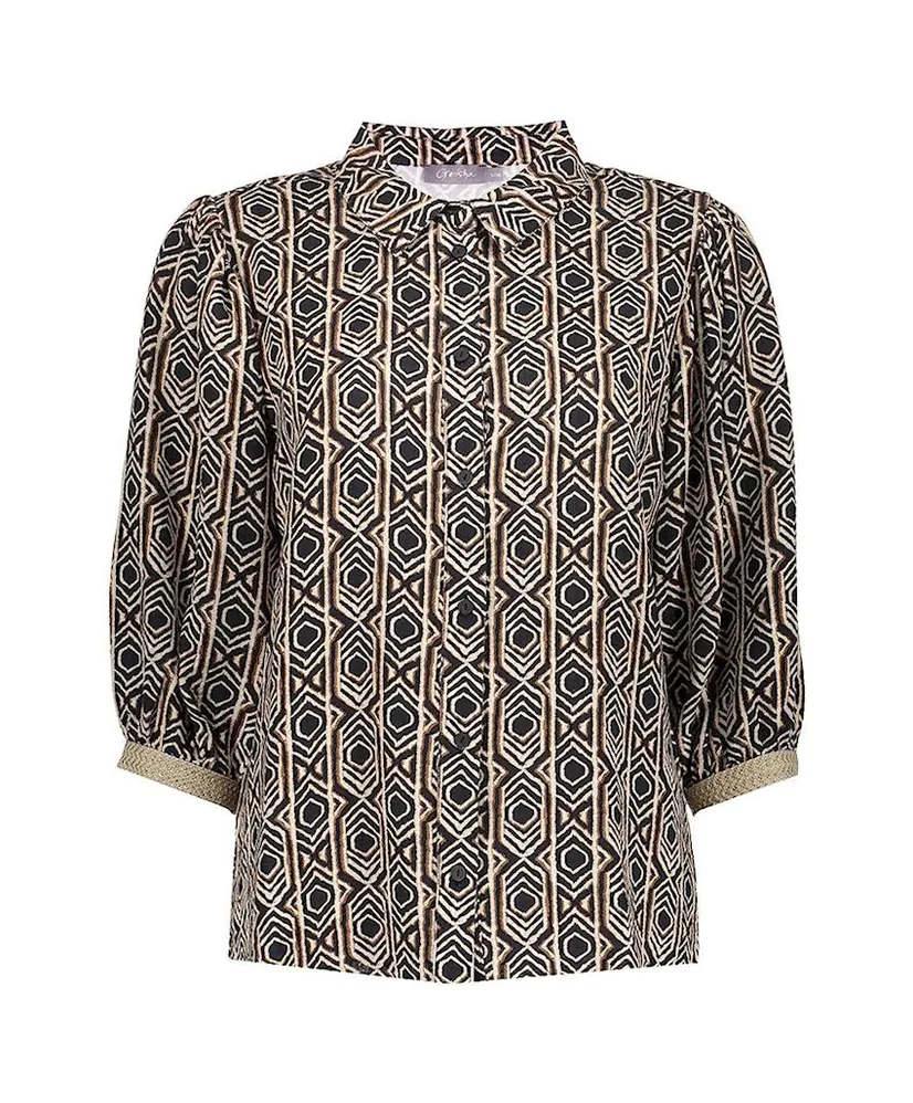 Geisha Blouse Print Grafisch