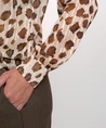 Geisha Blouse Print Lurex