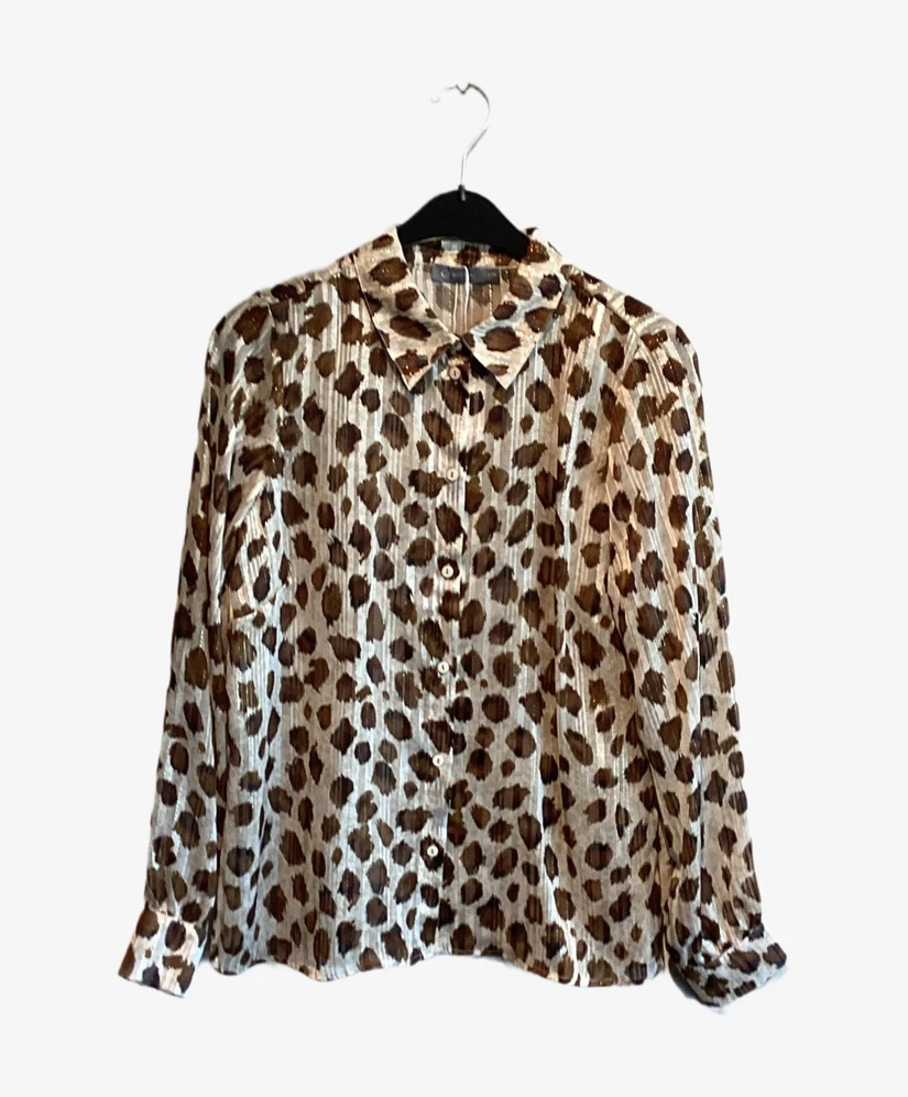 Geisha Blouse Print Lurex