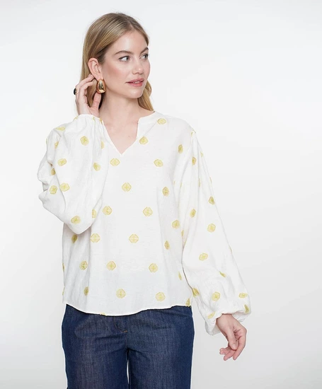 Geisha Blouse Print Over