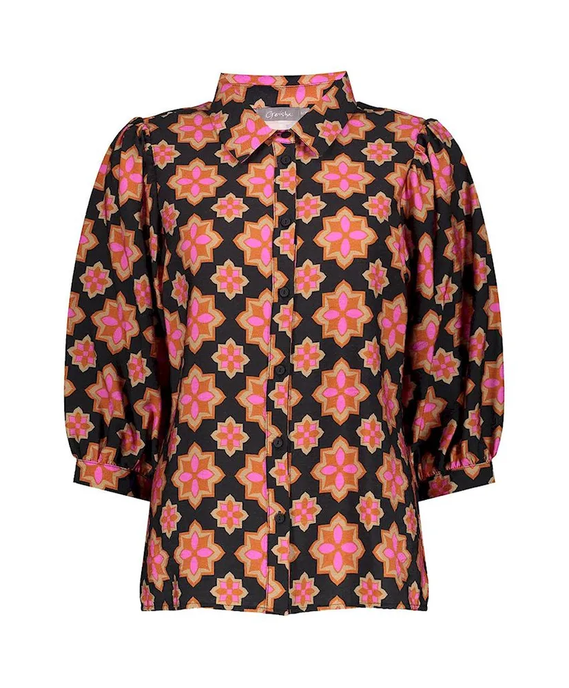 Geisha Blouse Print Star