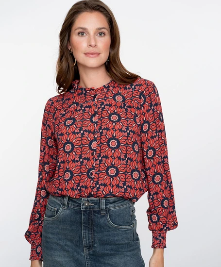 Geisha Blouse Print
