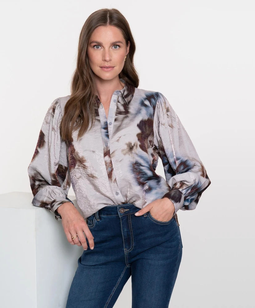 Geisha Blouse Print