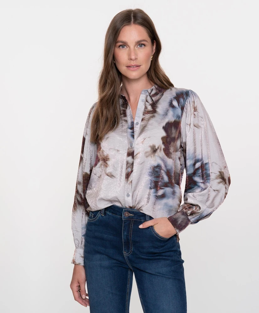 Geisha Blouse Print