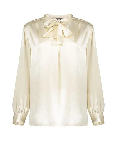 Geisha Blouse Satin Bow