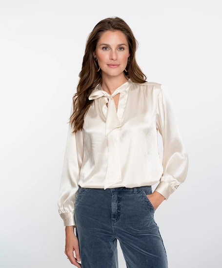 Geisha Blouse Satin Bow