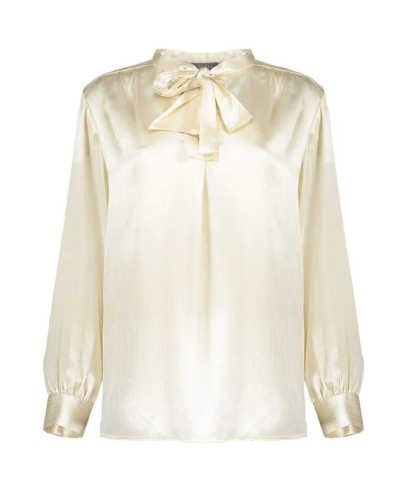 Geisha Blouse Satin Bow