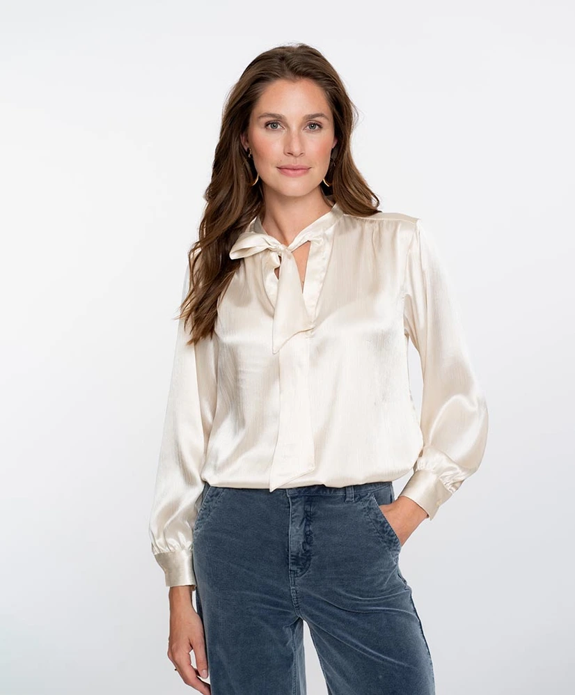Geisha Blouse Satin Bow