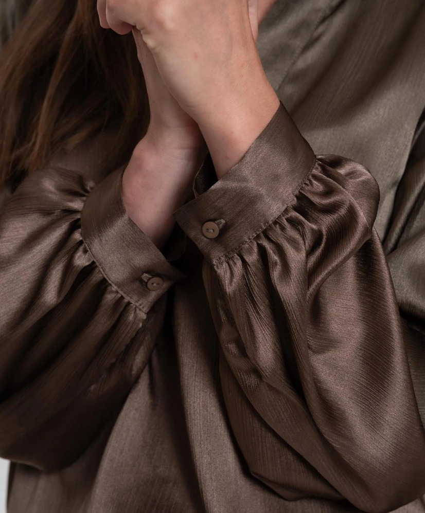Geisha Blouse Shiny Satin