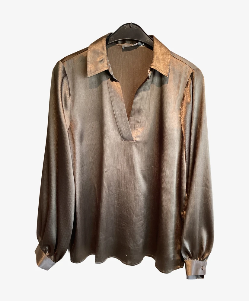 Geisha Blouse Shiny Satin