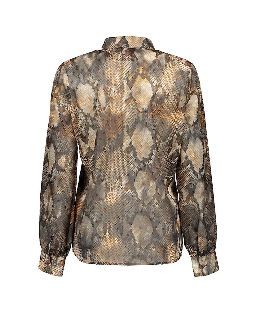 Geisha Blouse Snake Print