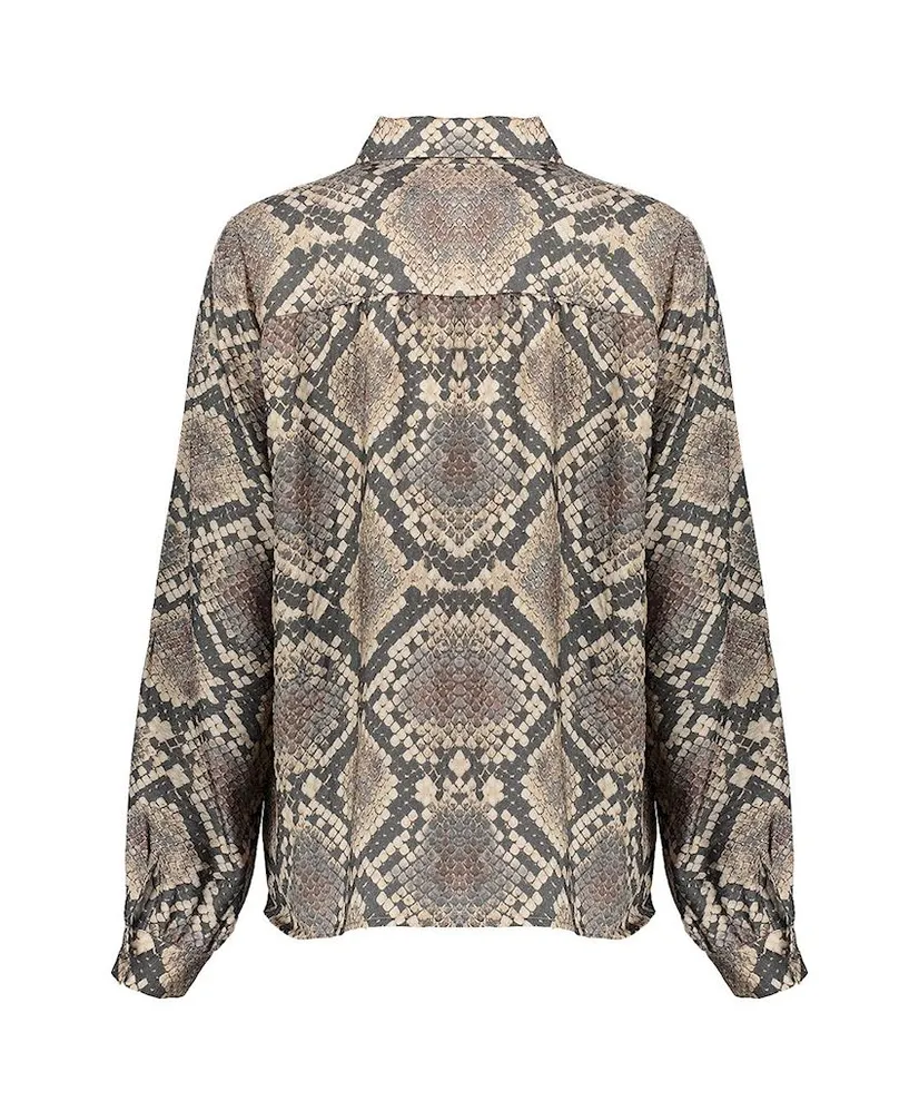 Geisha Blouse Snake Print