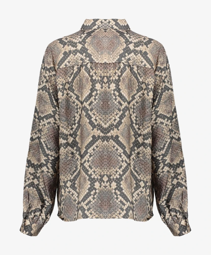 Geisha Blouse Snake Print