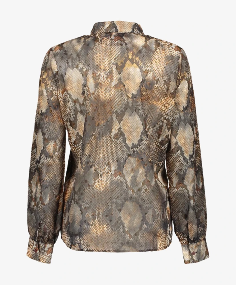Geisha Blouse Snake Print