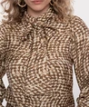 Geisha Blouse Strik Allover Print