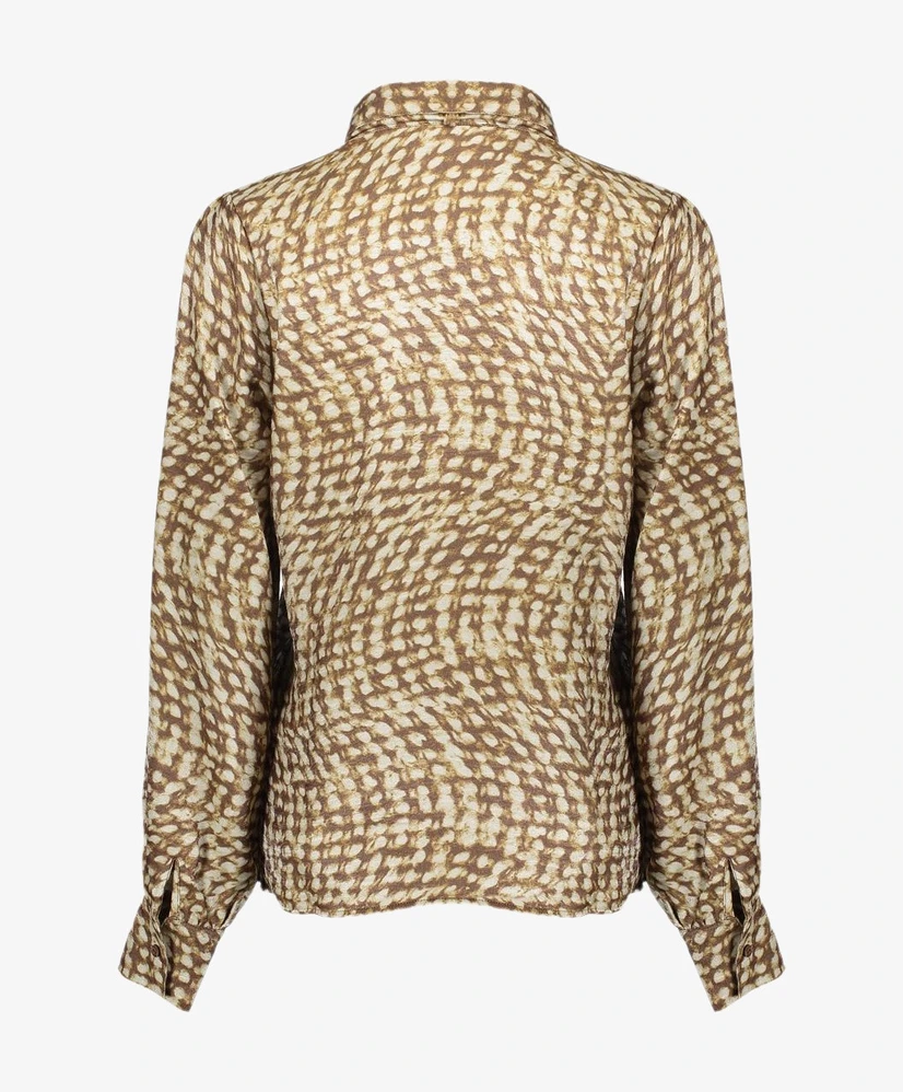 Geisha Blouse Strik Allover Print