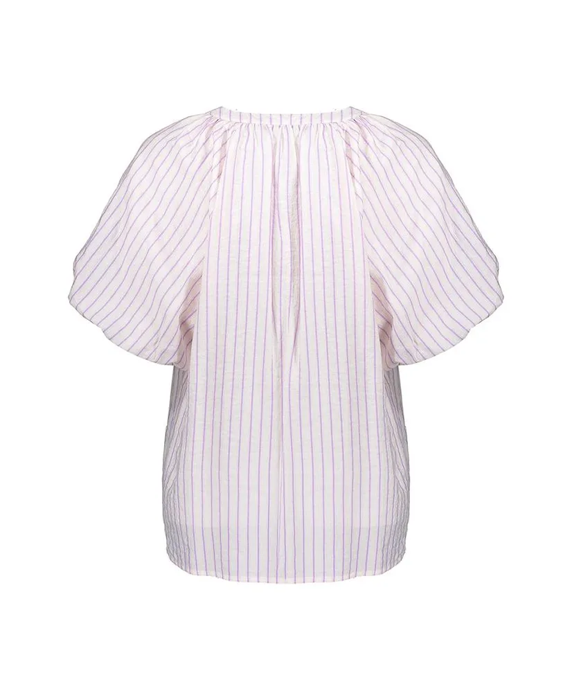 Geisha Blouse Stripe Bow