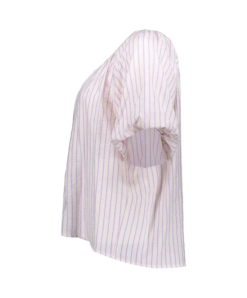 Geisha Blouse Stripe Bow
