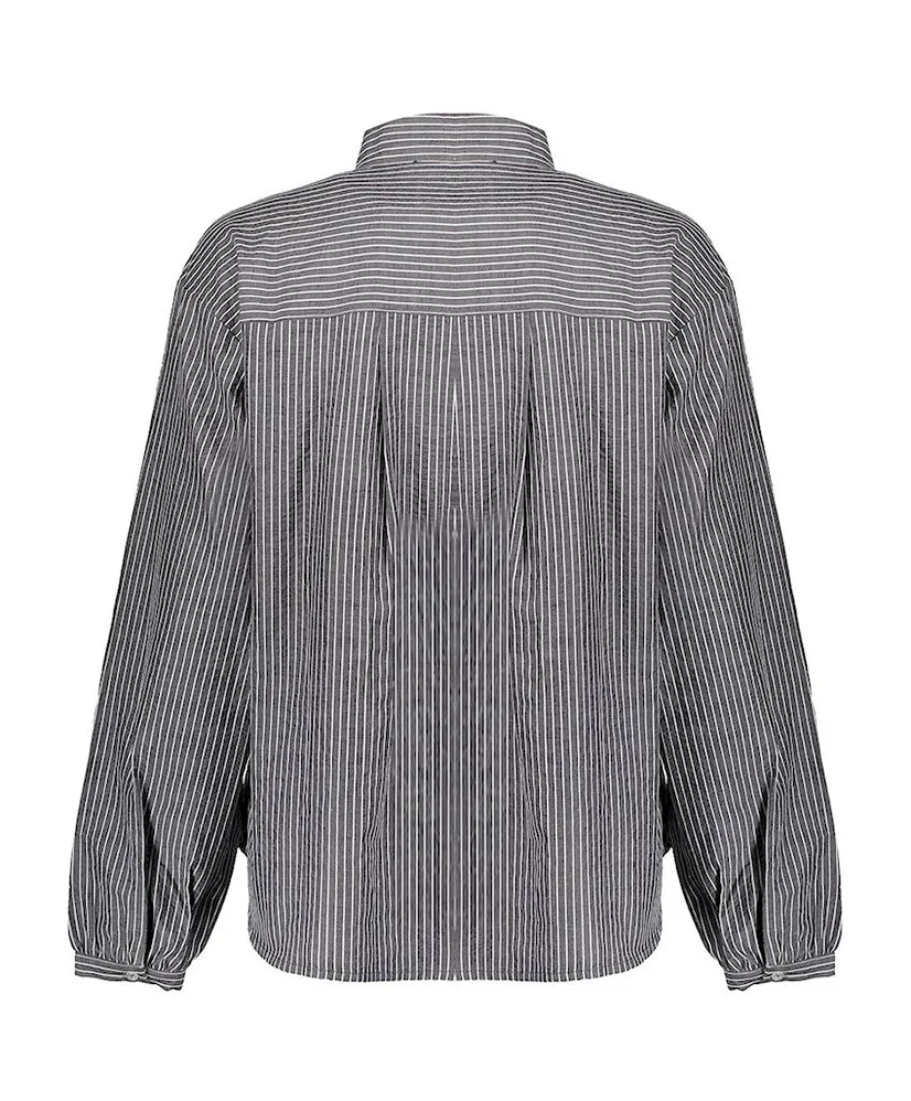 Geisha Blouse Stripes Bow