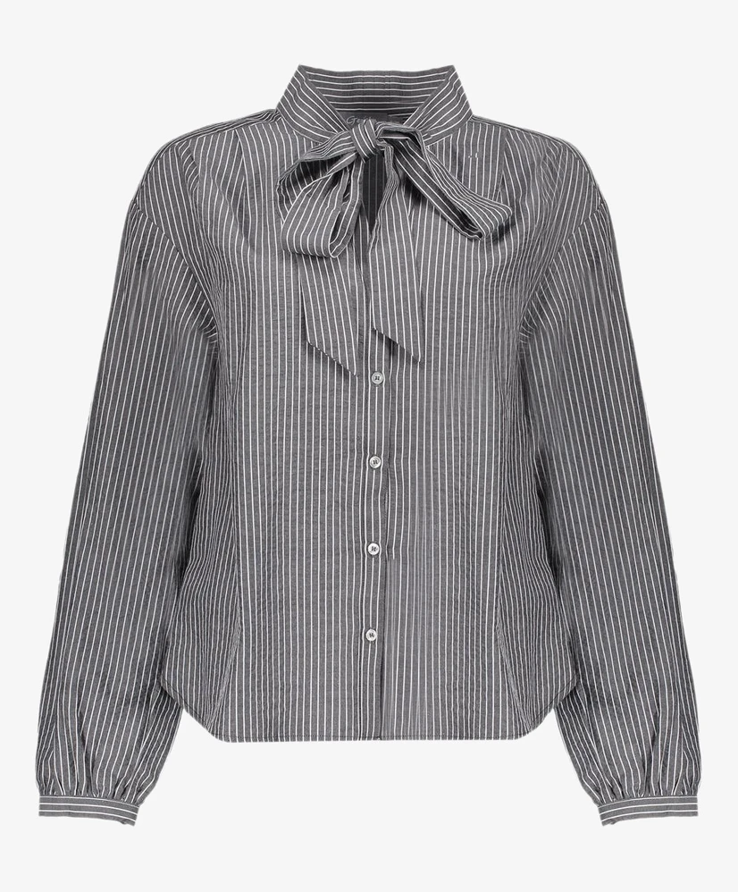 Geisha Blouse Stripes Bow