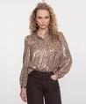 Geisha Blouse Velvet Leopard