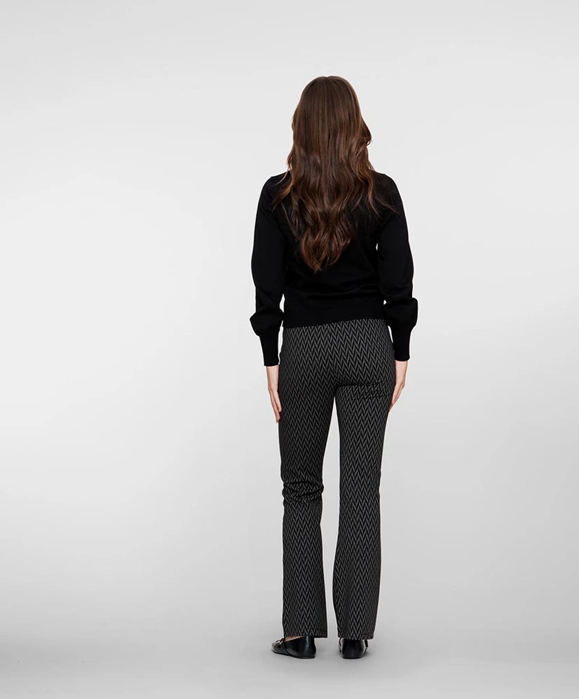 Geisha Flared Broek Allover Print