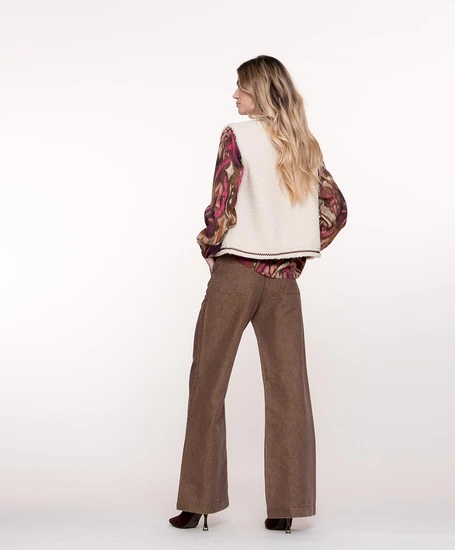 Geisha Flared Jeans Metallic Look