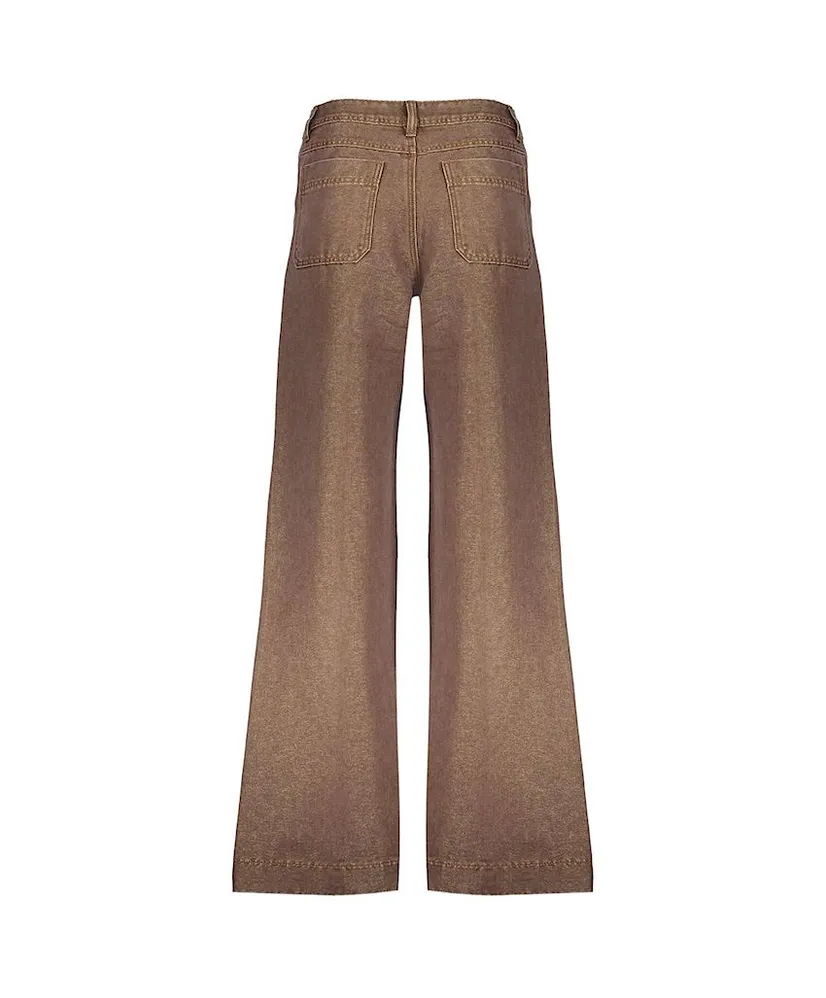 Geisha Flared Jeans Metallic Look