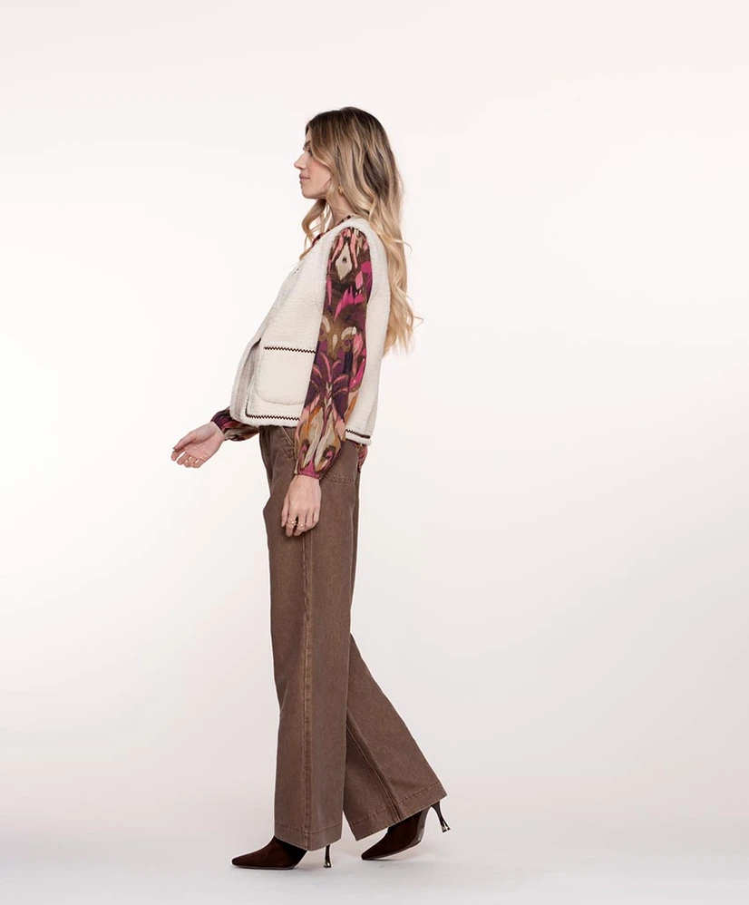 Geisha Flared Jeans Metallic Look