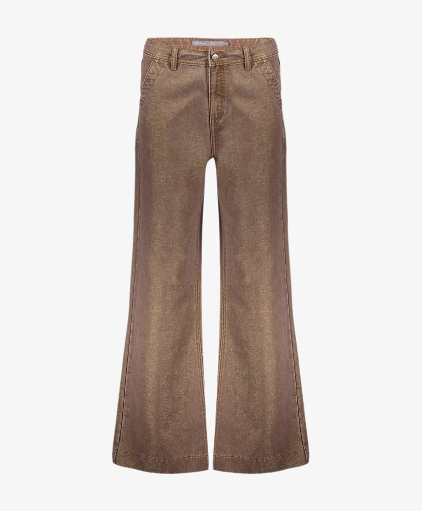 Geisha Flared Jeans Metallic Look