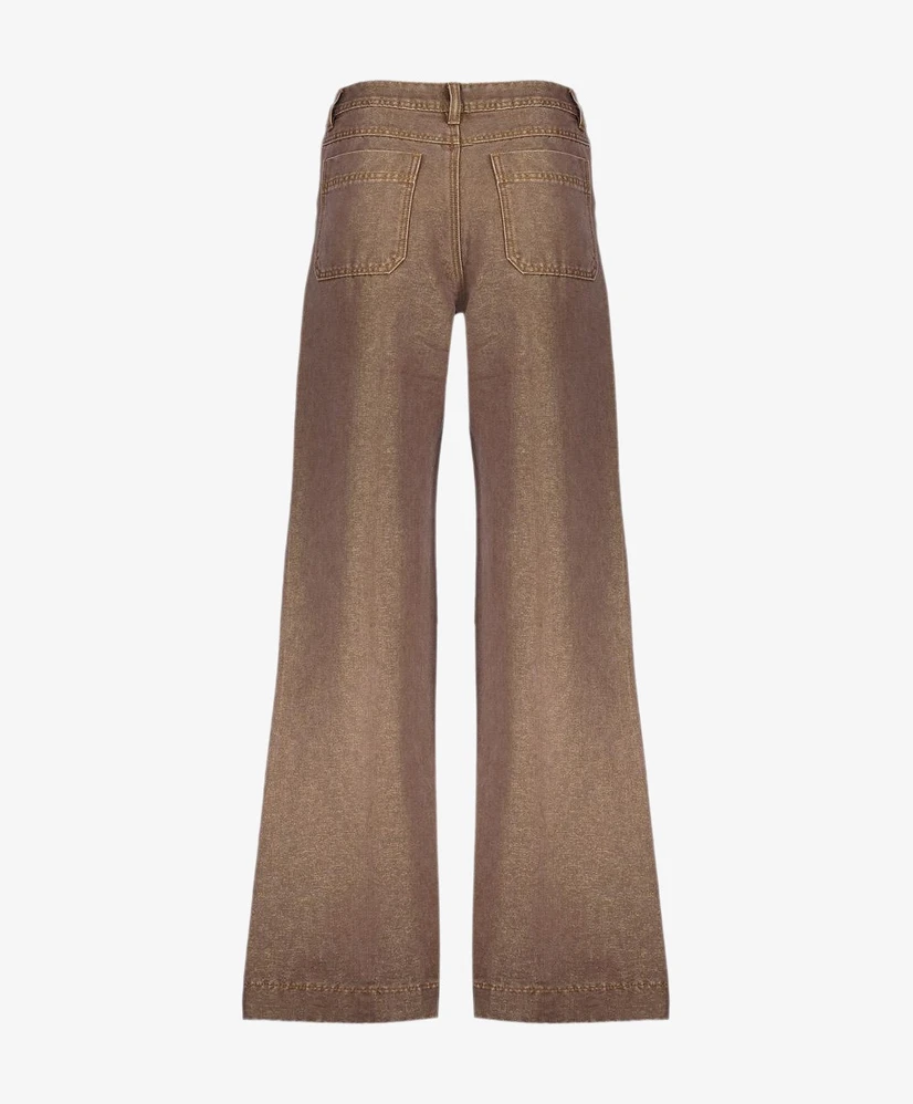 Geisha Flared Jeans Metallic Look