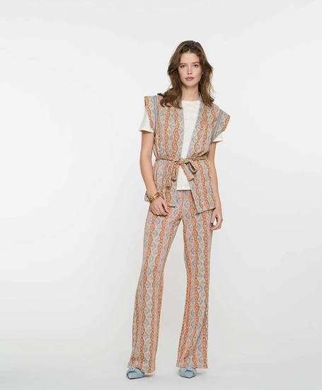 Geisha Gilet Allover Print