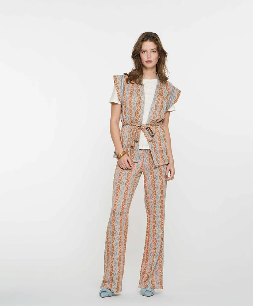 Geisha Gilet Allover Print
