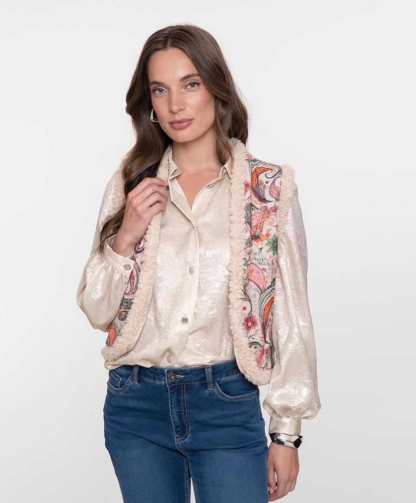 Geisha Gilet Allover Print