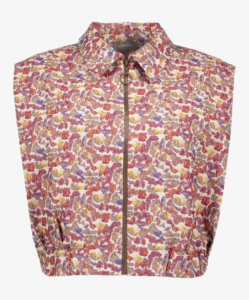Geisha Gilet animal multicolor
