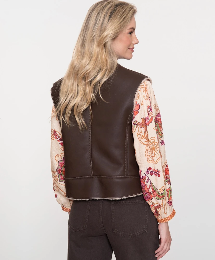 Geisha Gilet Biker Lammy