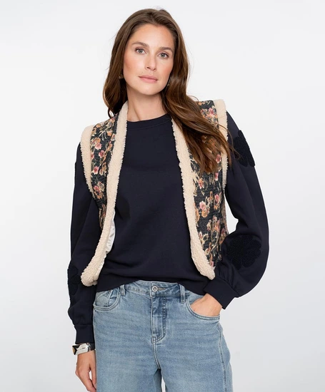 Geisha Gilet Print