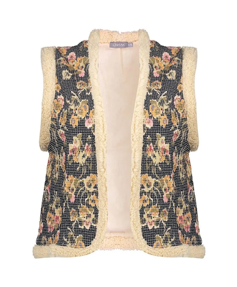Geisha Gilet Print