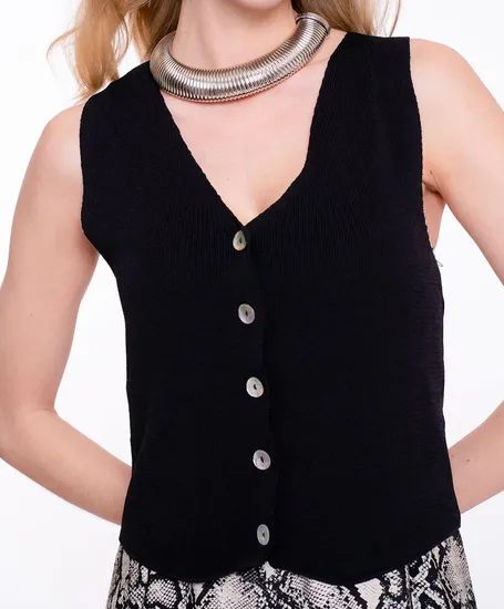 Geisha Gilet Rib