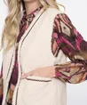 Geisha Gilet Teddy Embroidery
