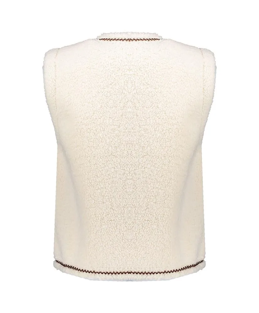 Geisha Gilet Teddy Embroidery