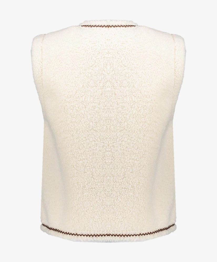 Geisha Gilet Teddy Embroidery