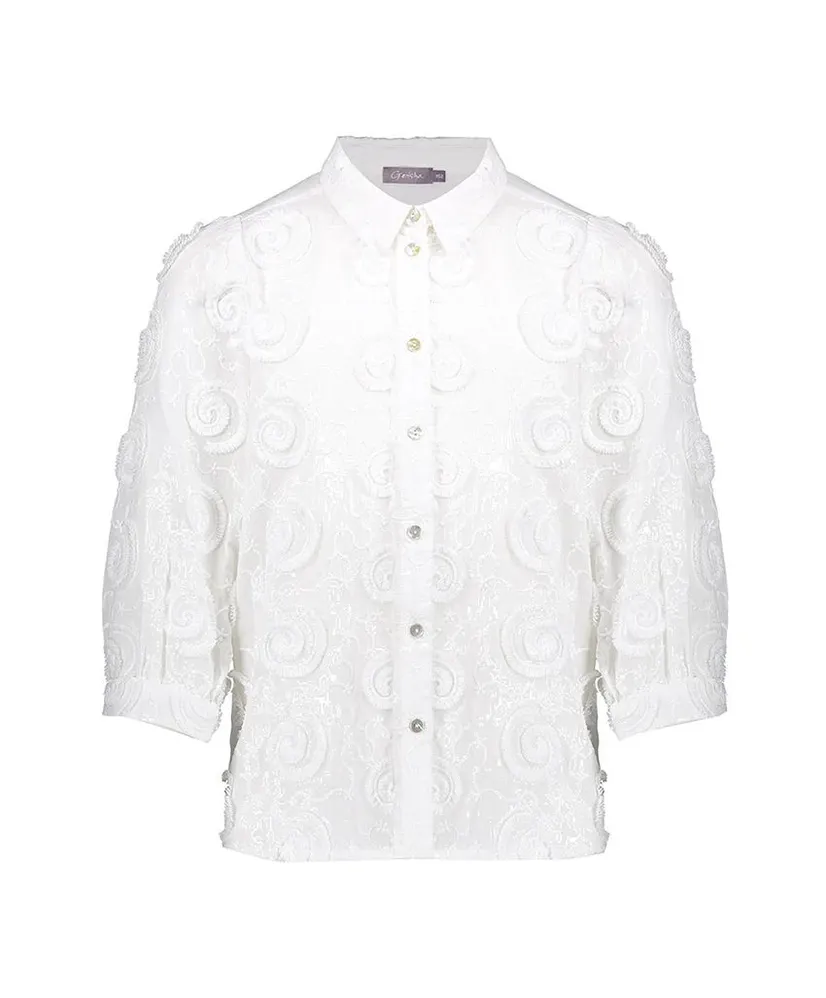 Geisha Girls Blouse Fancy Circles