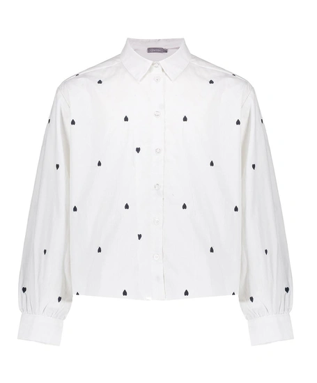 Geisha Girls Blouse Hearts