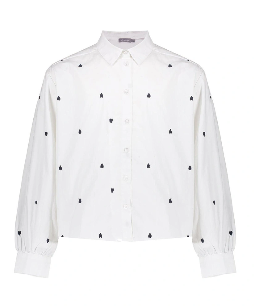 Geisha Girls Blouse Hearts