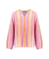 Geisha Girls Blouse Stripe Multicolour