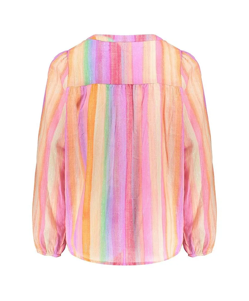 Geisha Girls Blouse Stripe Multicolour