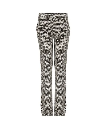 Geisha Girls Broek Wide Leg Graphic Print