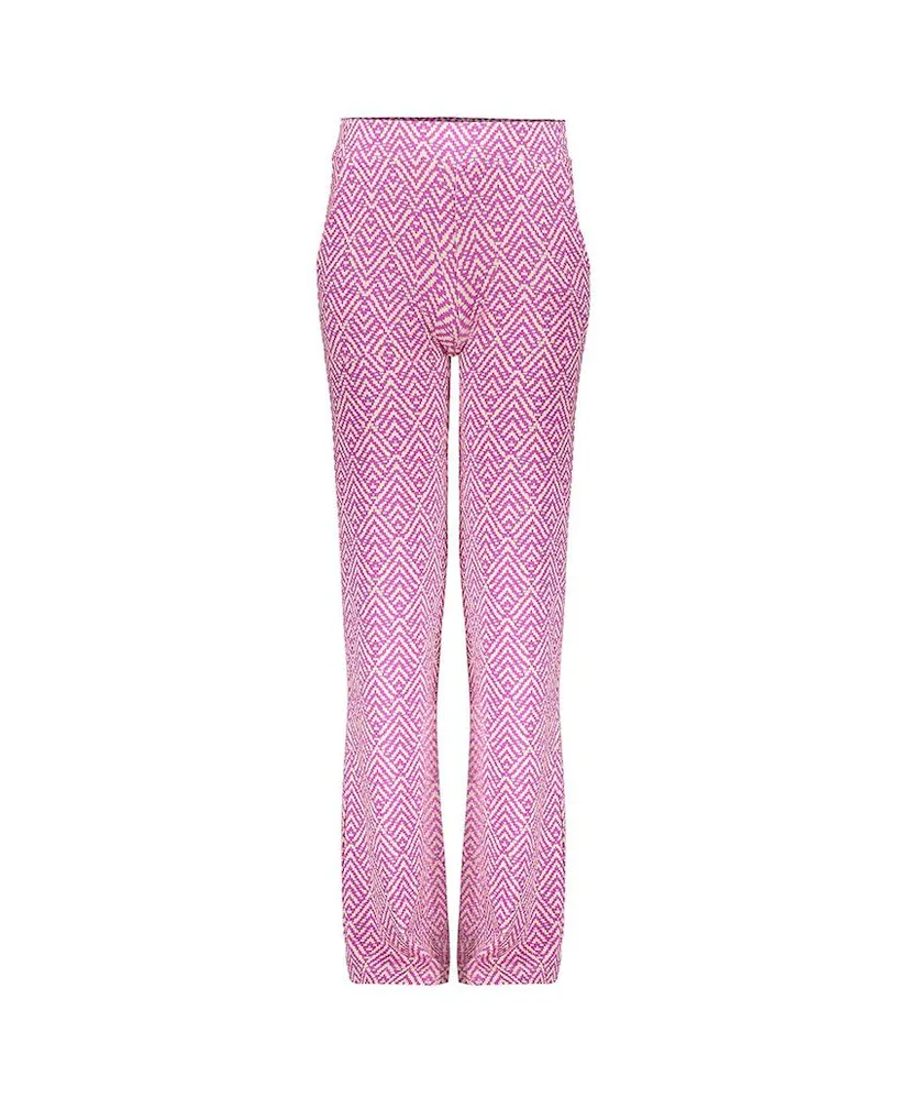 Geisha Girls Broek Wide Leg Graphic Print