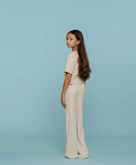 Geisha Girls Flared Broek Jacquard